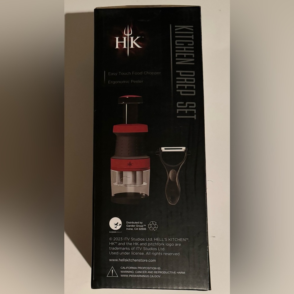 Hell’s Kitchen Prep Set - Food Chopper & Ergonomic Peeler